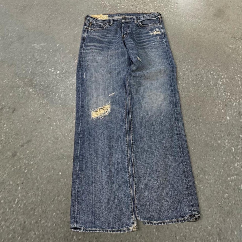 Abercrombie & Fitch Blue Bootcut Original Five Pocket Jeans Mens 32x34 Y2K
